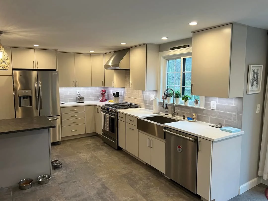 Under-cabinet and recessed kitchen lighting